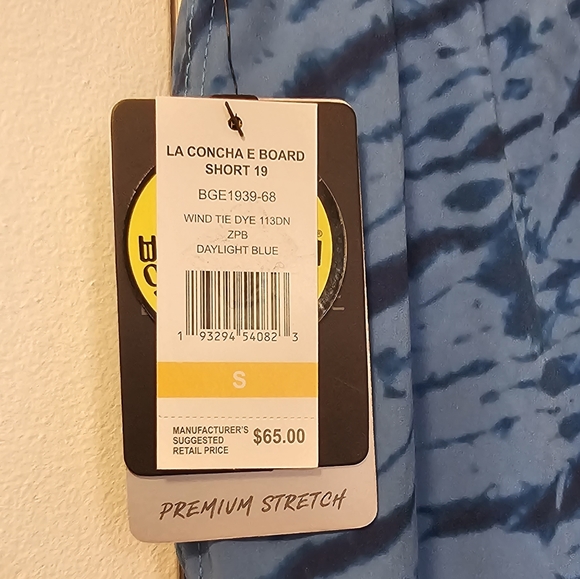 🩳 NWT Body Glove La Concha Wind Tie Dye Board Shorts Swim Trunks Shorts Size S - Picture 7 of 8